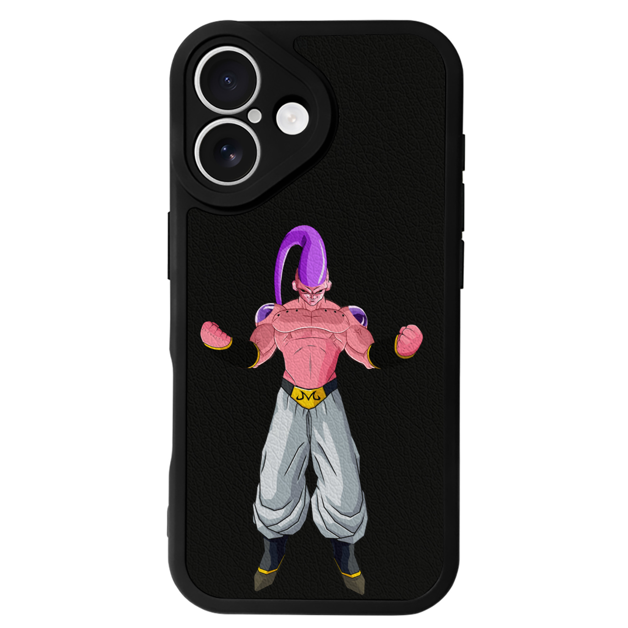 （画像用） ドラゴンボール 魔人ブウ DRAGON BALL Majin Buu 【iPhone 16シリーズ対応】シリコンスマホケース（レザー調） 材質：シリコン